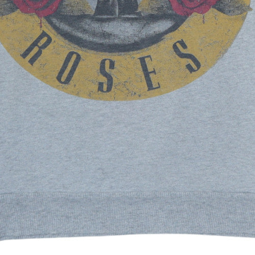 Atmosphere Guns N' Roses Grey Graphic Pullover Sweatshirt UK 14