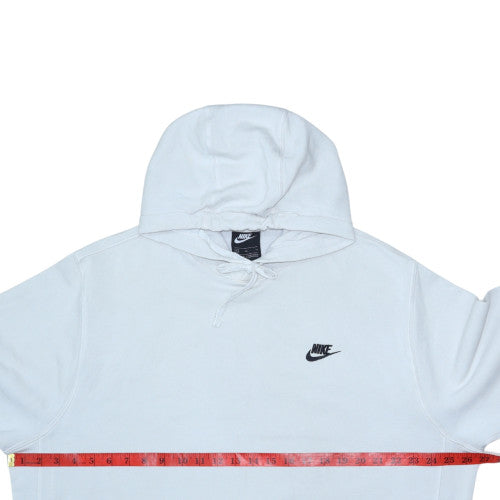 Nike Women White XL Pullover Hoodie with Logo - Casual Style