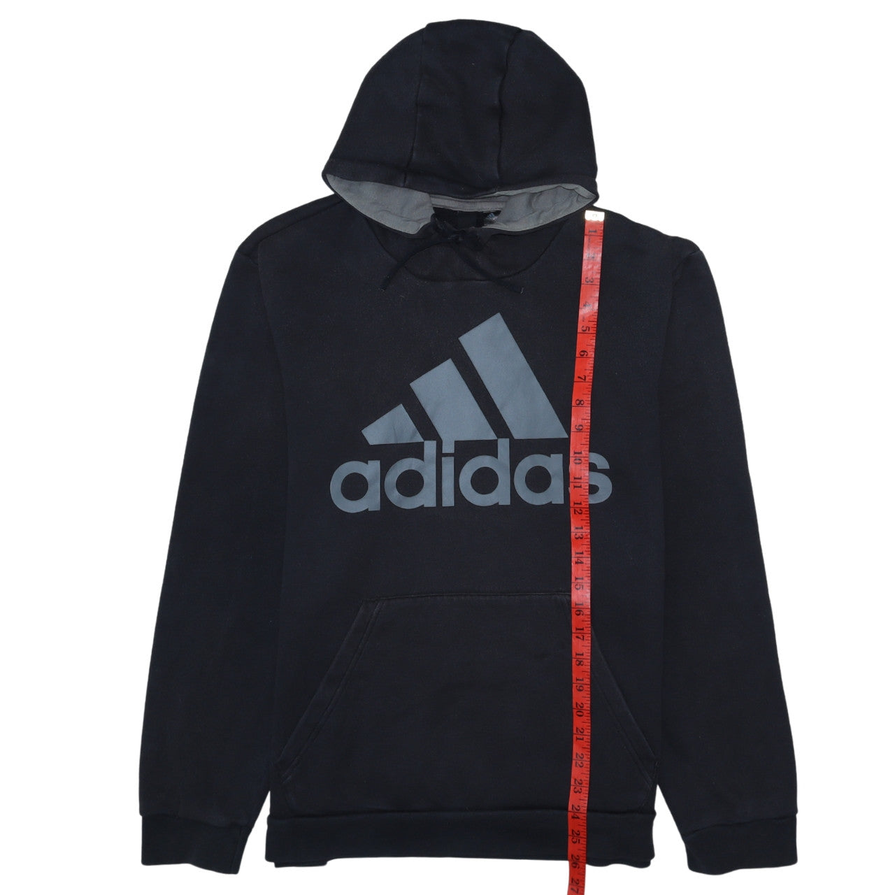 Adidas Men's Black Pullover Hoodie L Regular Fit Sportswear