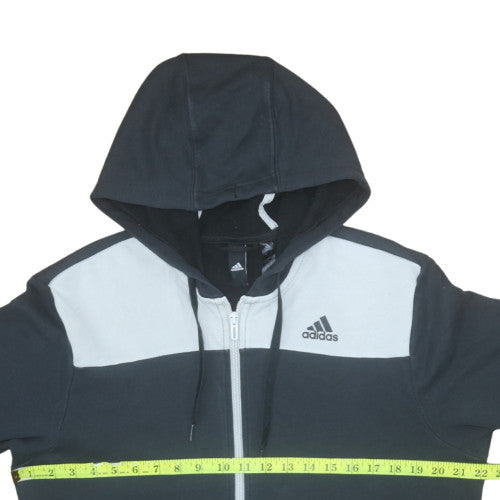 Adidas Men’s Black Full Zip Hooded Sweatshirt Size L