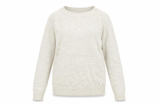 FatFace Women's Beige Cotton Blend Crew Neck Jumper Size 10