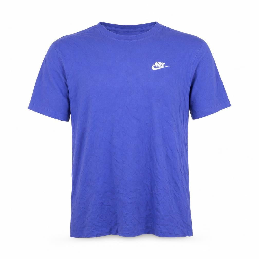 Nike Men's Blue Crew Neck Short Sleeve Cotton T-Shirt M