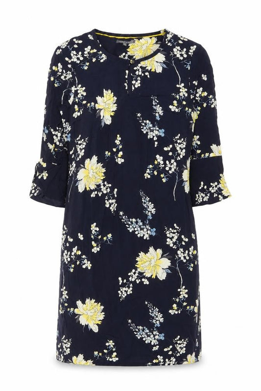 Laura Ashley Women’s Blue Floral Shift Dress Size 10 Viscose