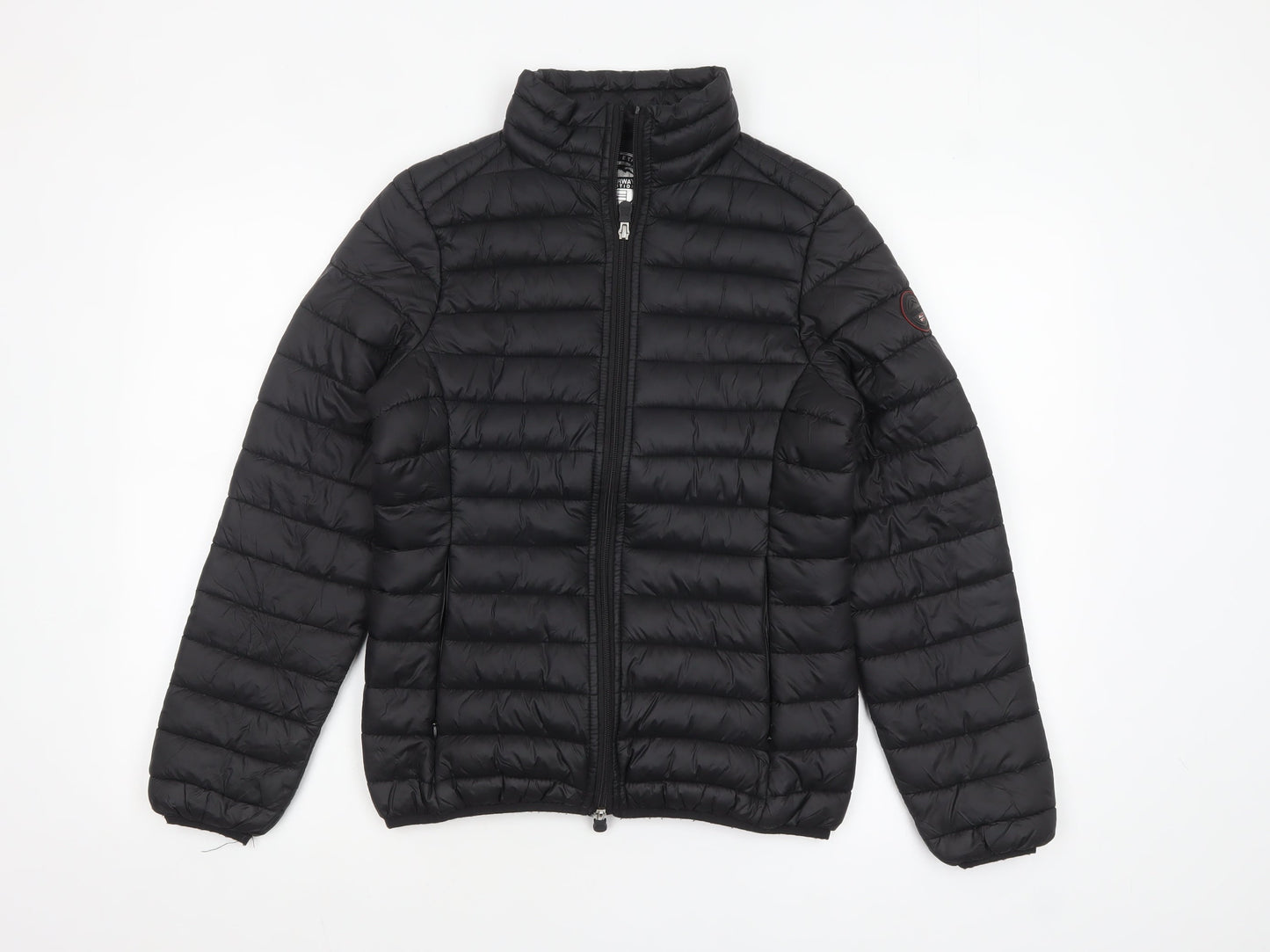 Geographical Norway Womens Black Size 12 Puffer Jacket Lightweight Quilted Outerwear