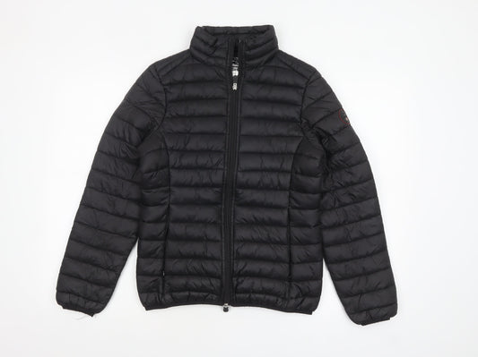 Geographical Norway Womens Black Size 12 Puffer Jacket Lightweight Quilted Outerwear