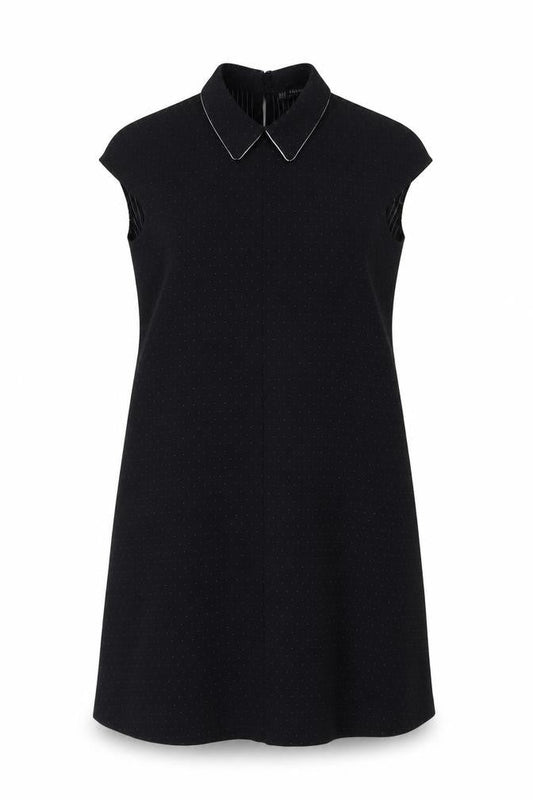 Zara Women’s Black Collared Sleeveless Shift Dress XS