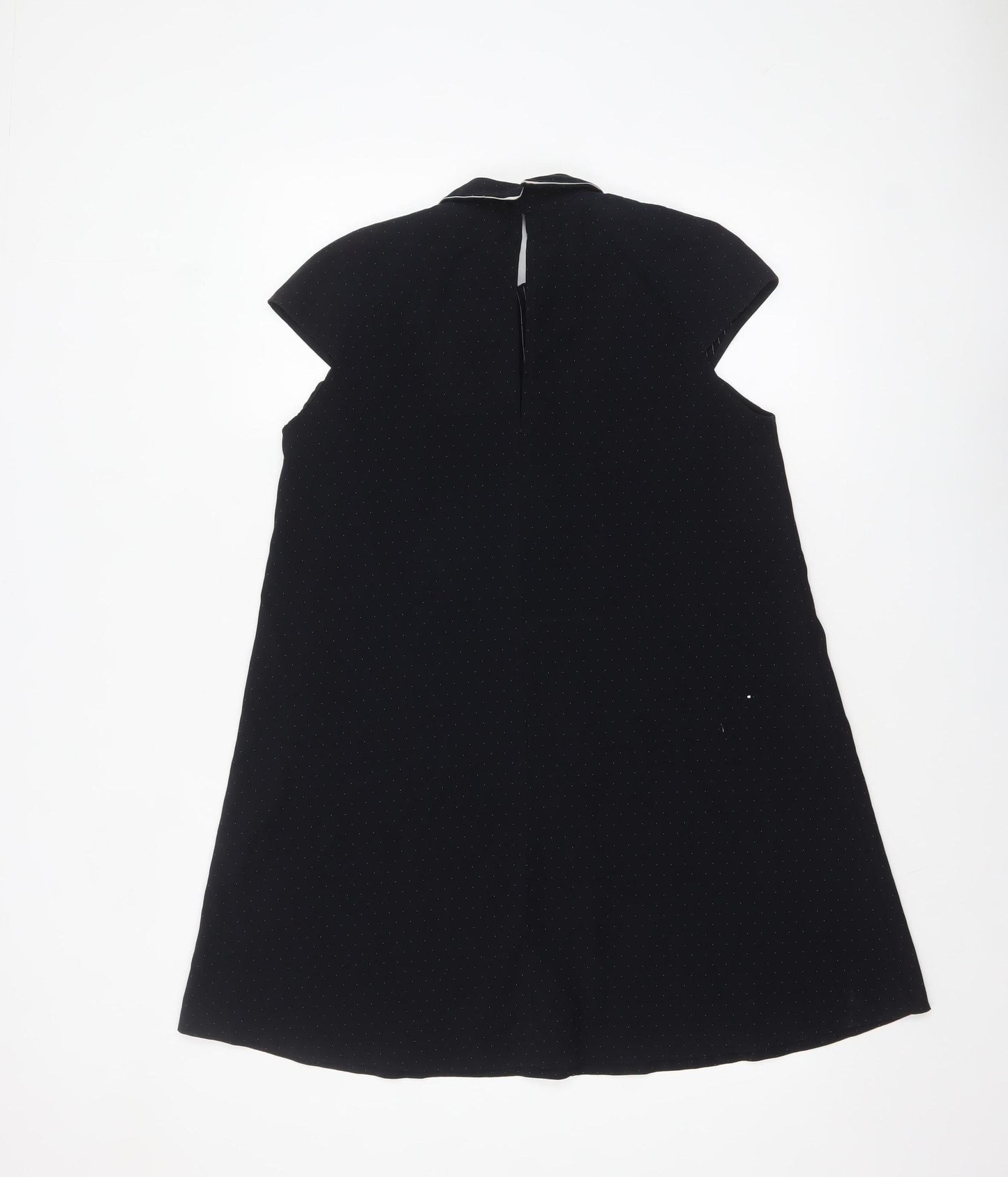 Zara Women’s Black Collared Sleeveless Shift Dress XS