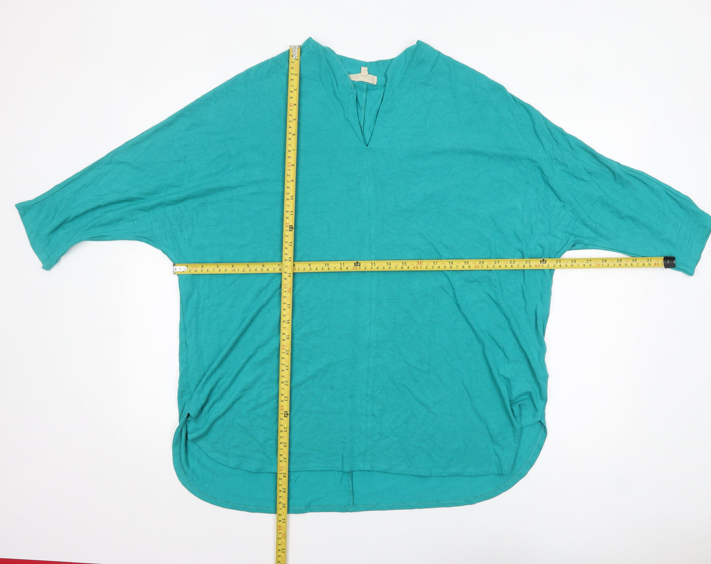 Phase Eight Women’s Green Viscose Tunic Jumper Size 18 3/4 Sleeve