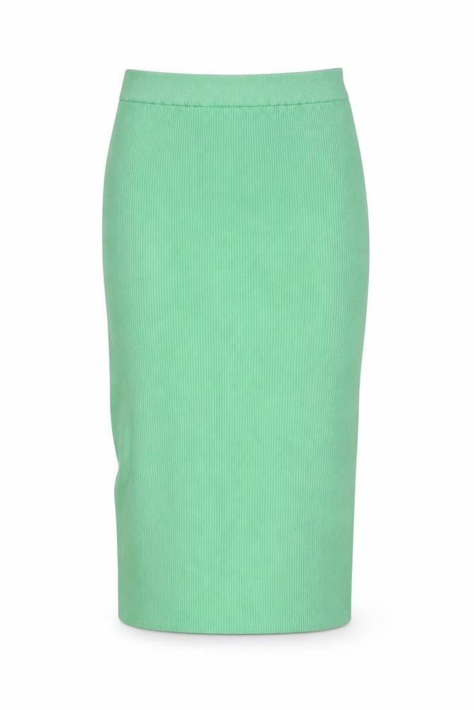 Marks & Spencer Women's Green Knit Midi Pencil Skirt L