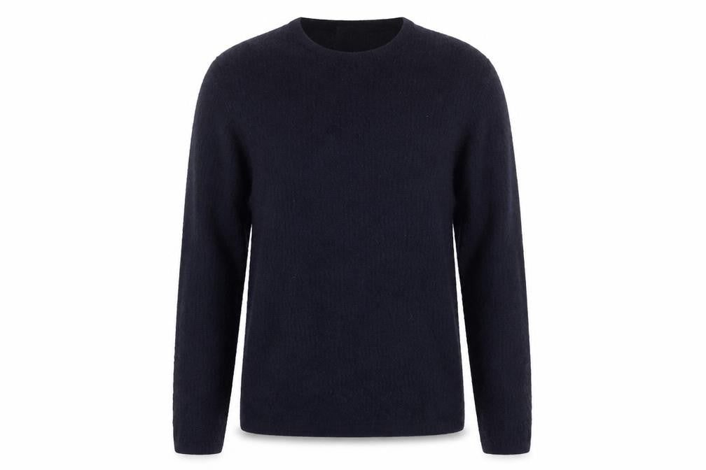 Viyella Womens Black Wool Crew Neck Cable Knit Jumper M