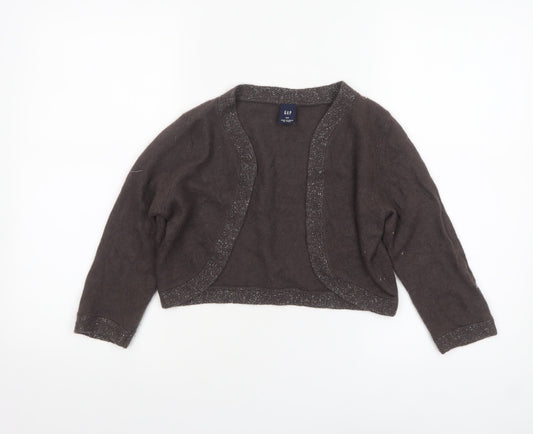 GAP Women's Brown Angora Blend Knit Shrug Cardigan Size S