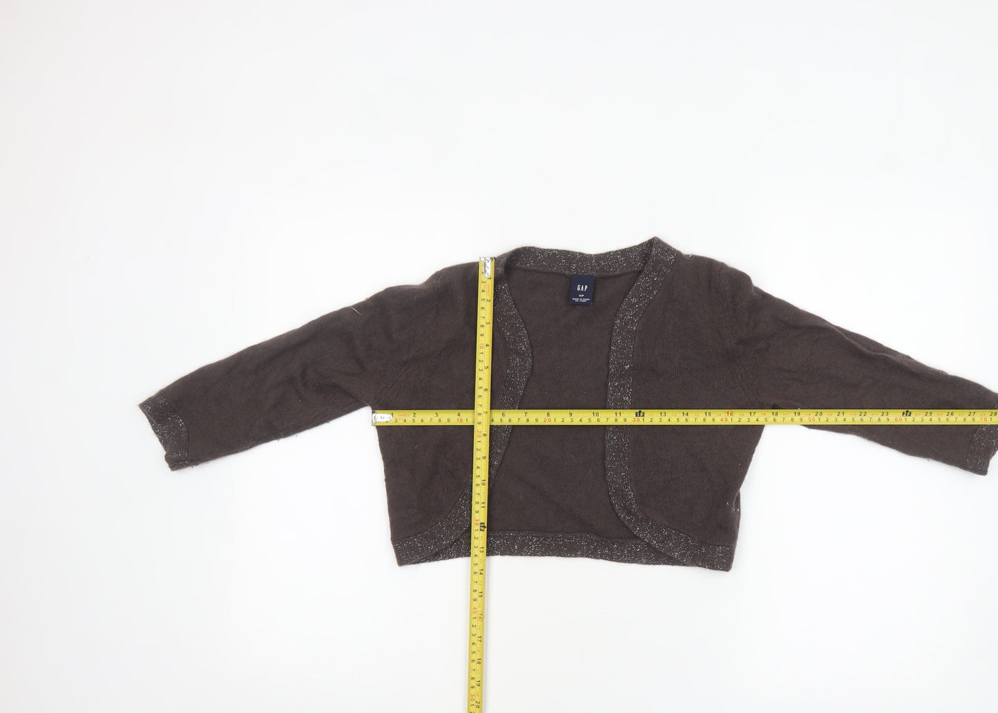 GAP Women's Brown Angora Blend Knit Shrug Cardigan Size S