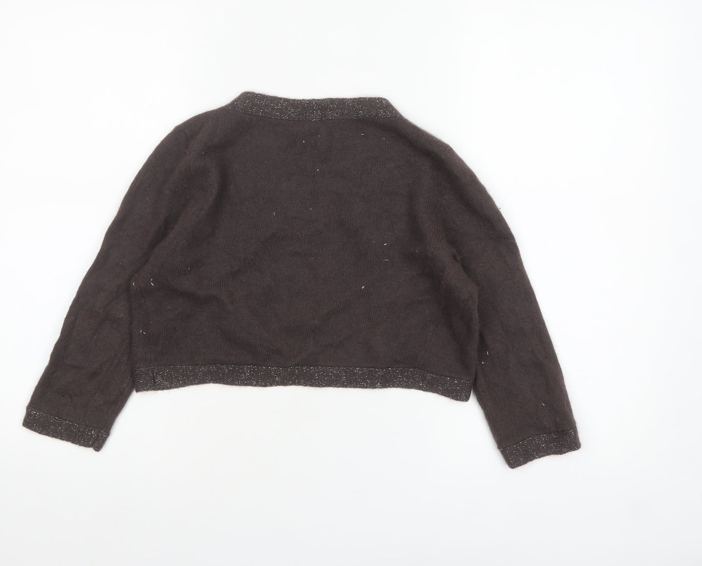 GAP Women's Brown Angora Blend Knit Shrug Cardigan Size S