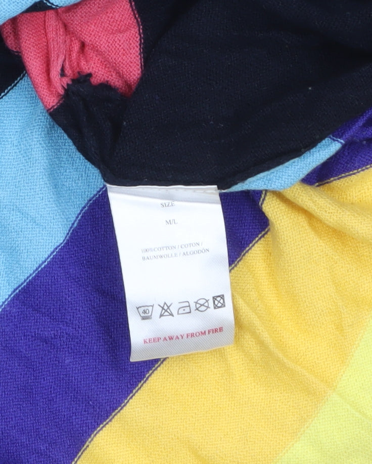 QED London Womens Multicoloured Striped Cotton Pullover Jumper M/L