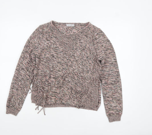 Marks and Spencer Women's Multicoloured Knit Cotton Pullover Jumper Size 12
