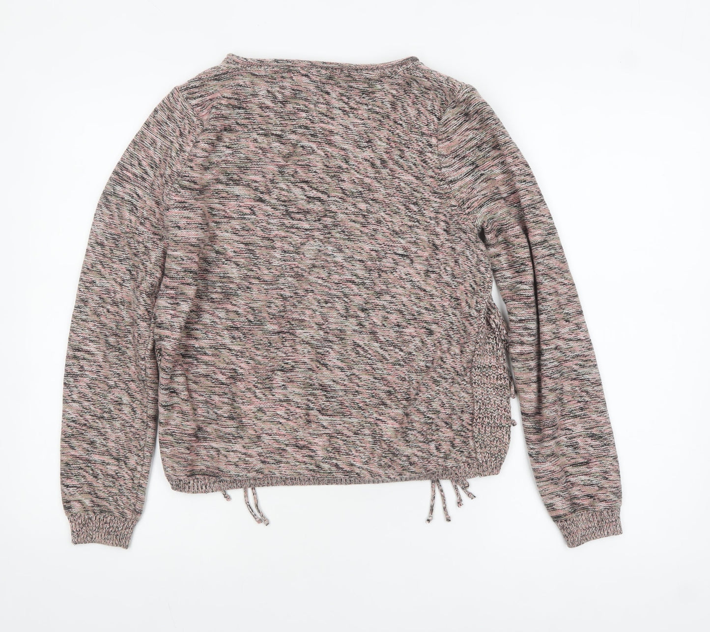 Marks and Spencer Women's Multicoloured Knit Cotton Pullover Jumper Size 12