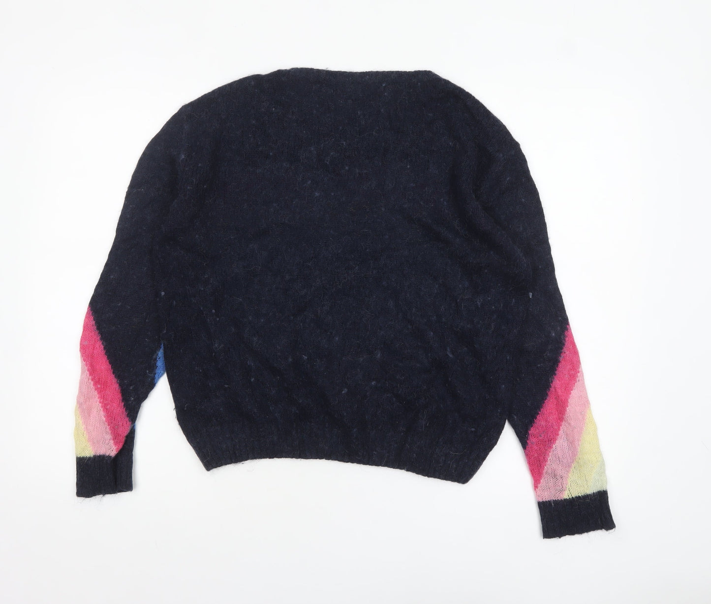 Hush Women’s Multicoloured Rainbow Wool Blend Jumper Size M
