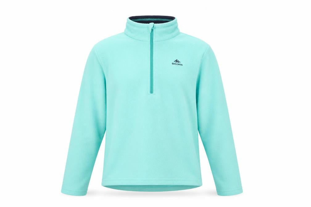 Quechua Girls Blue Fleece 1/2 Zip Pullover Sweatshirt 10-11 Years