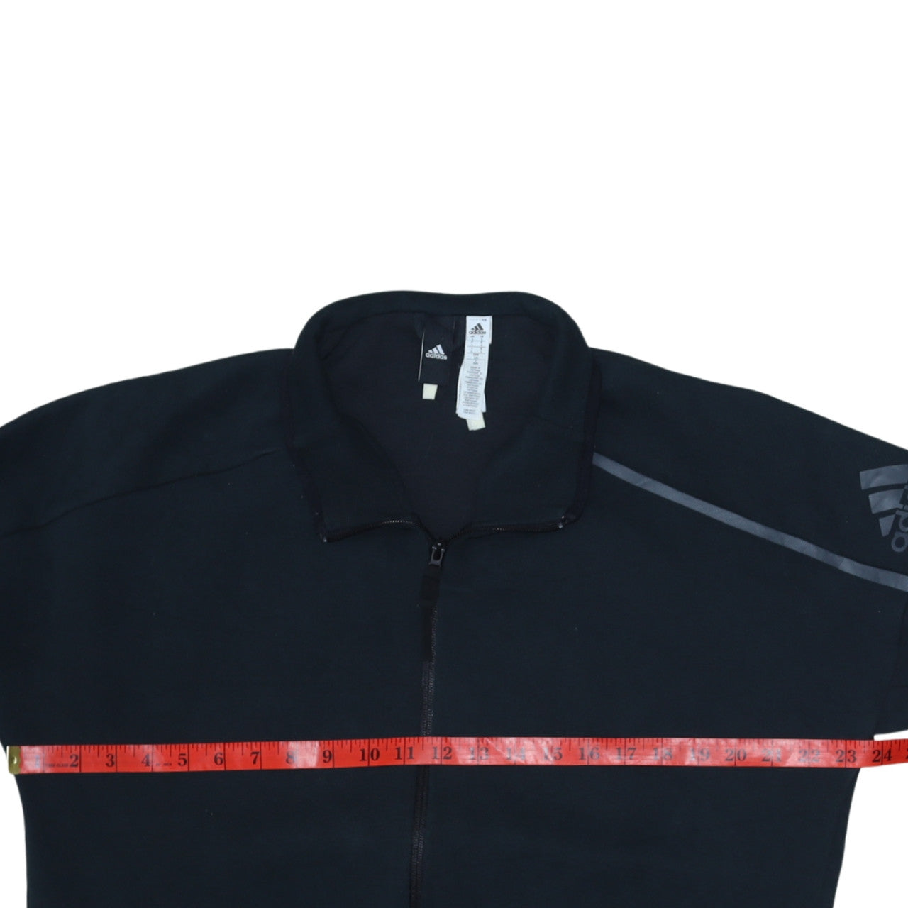 Adidas Men's Black Full Zip Fleece Sweatshirt Size L