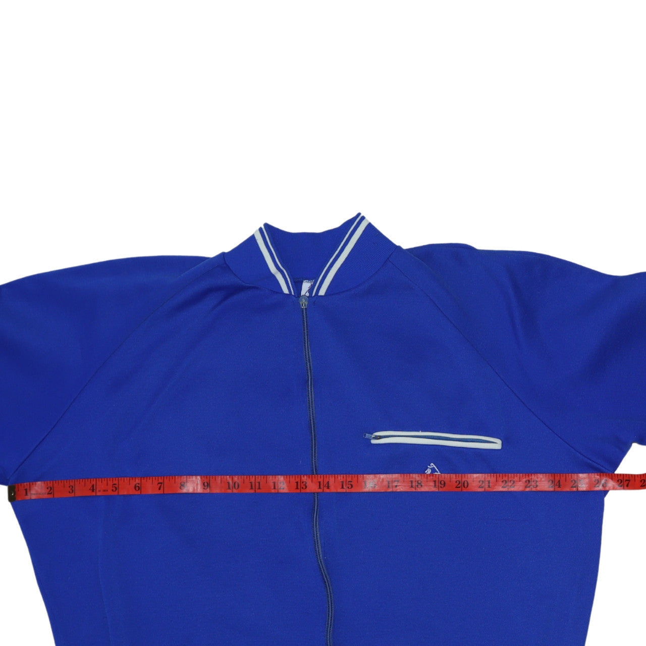 Le Coq Sportif Men's Blue Full Zip Sweatshirt Size S Retro Style