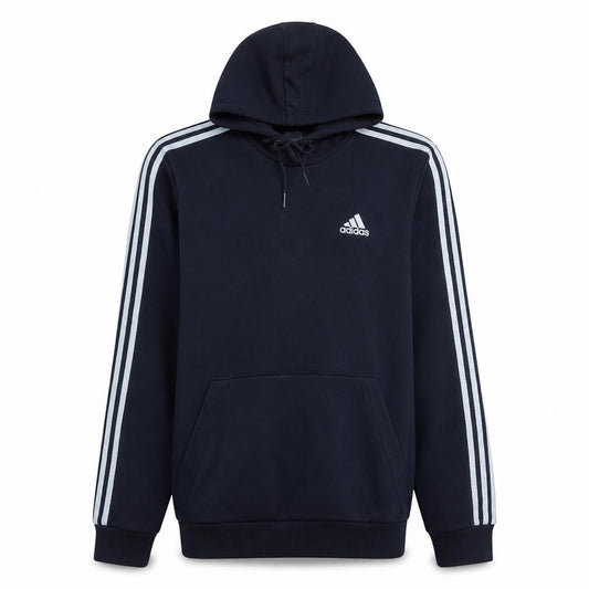 Adidas Men's Blue Pullover Hoodie M Fleece Sportswear