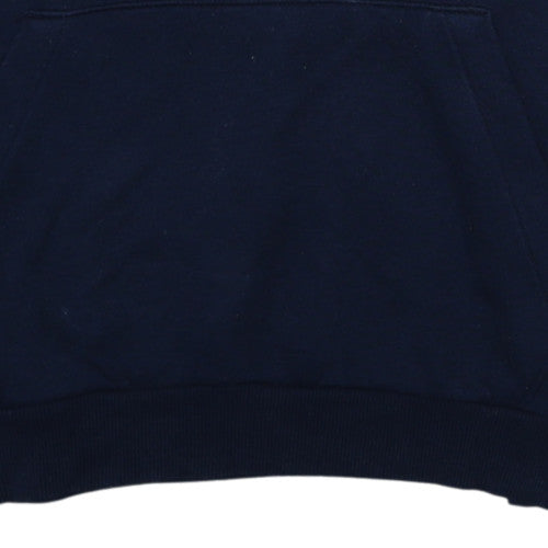 Adidas Men's Blue Pullover Hoodie M Fleece Sportswear