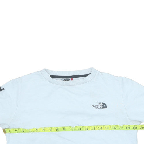The North Face Womens White Crew Neck Pullover Sweatshirt S
