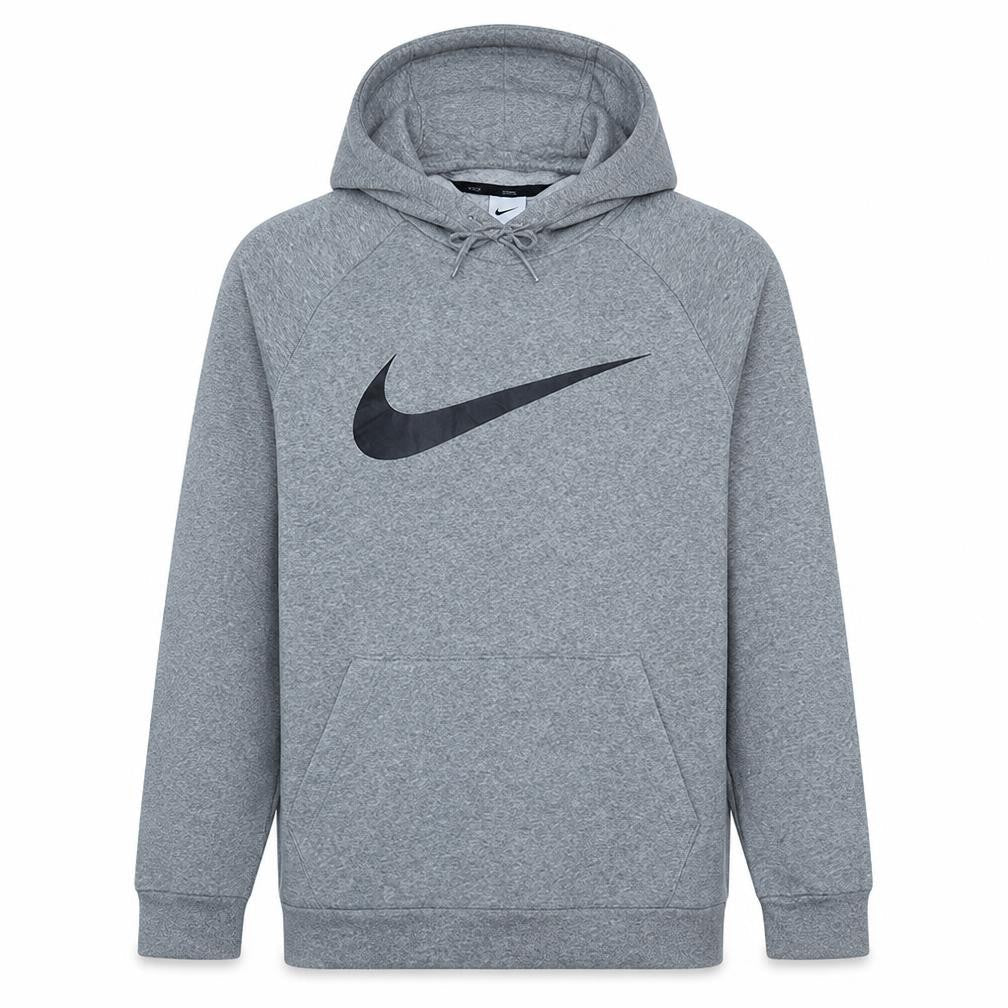 Nike Men’s Grey Dri-Fit Pullover Hoodie M Regular Fit Sportswear