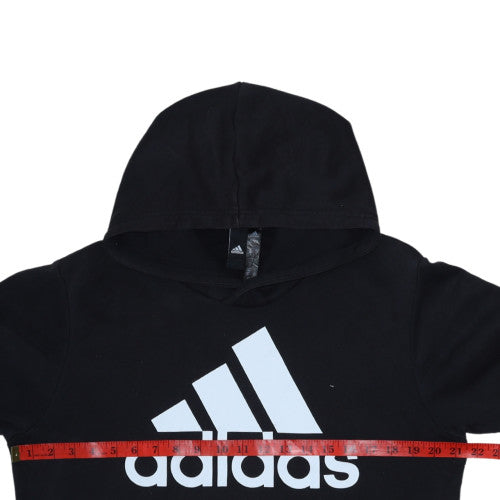 Adidas Men's Black Pullover Hoodie Size M Fleece Sportswear