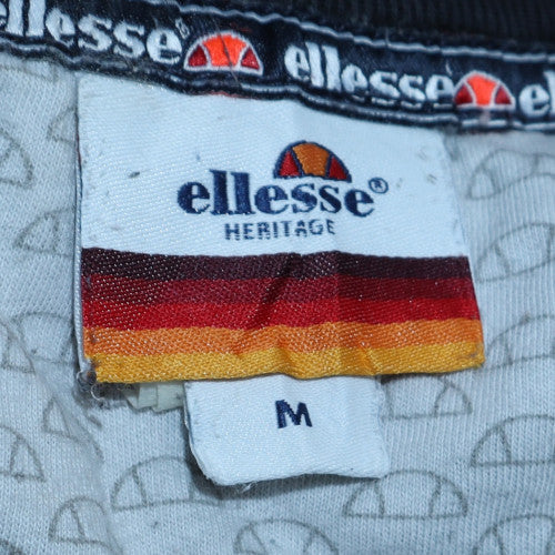 Ellesse Men's Black Medium Pullover Sweatshirt Crew Neck Logo