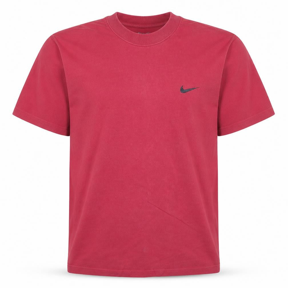 Nike Men's Red Cotton Crew Neck Short Sleeve T-Shirt Size L