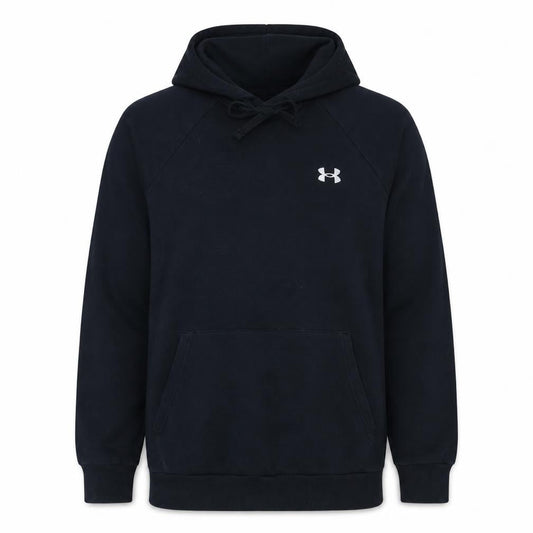 Under Armour Men's Black Small Pullover Hoodie Fleece Sweatshirt