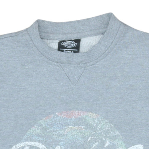 Dickies Men's Grey Small Logo Pullover Sweatshirt