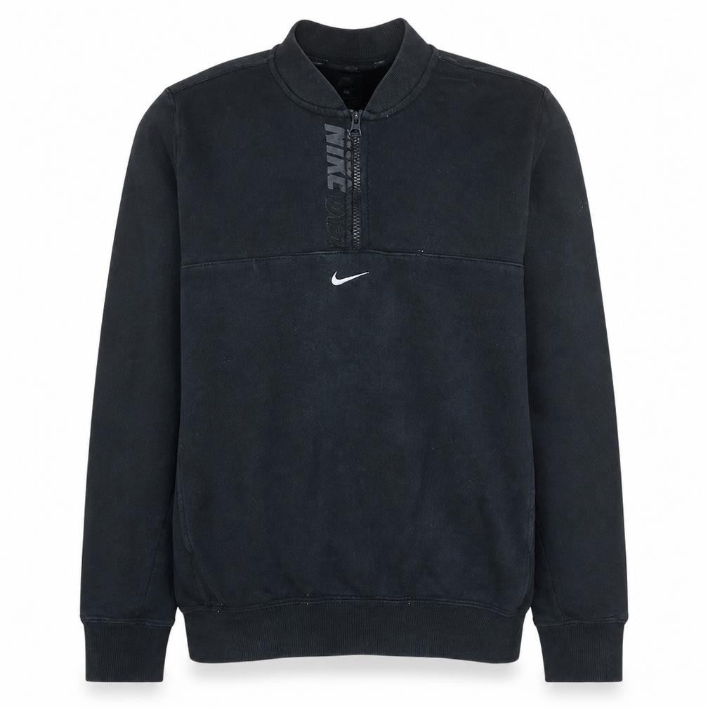 Nike SB Mens Black Half Zip Fleece Sweatshirt Size S