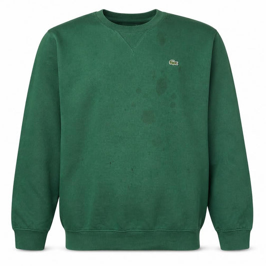Lacoste Men's Green 2XL Classic Fit Crew Neck Cotton Sweatshirt