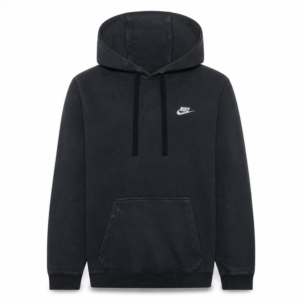 Nike Men's Black Pullover Hoodie M Regular Fit Fleece Sweatshirt