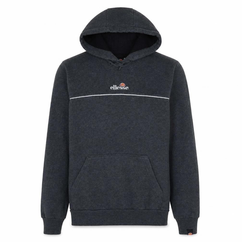 Ellesse Men's Grey Pullover Hoodie Size S Embroidered Logo