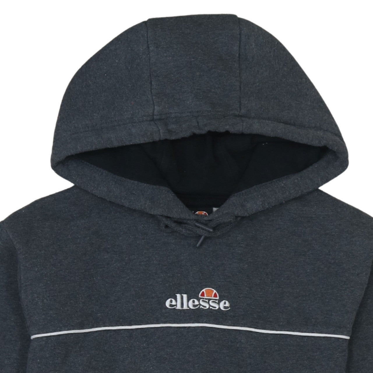 Ellesse Men's Grey Pullover Hoodie Size S Embroidered Logo