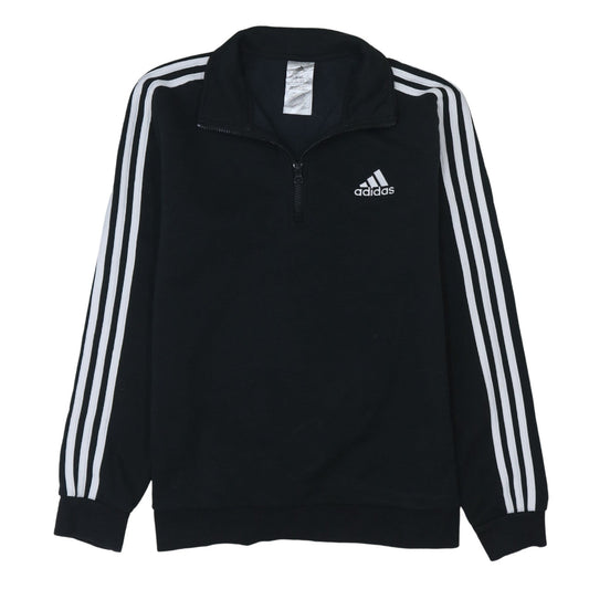 Adidas Women's Black 1/2 Zip Pullover Sweatshirt Size 12-14