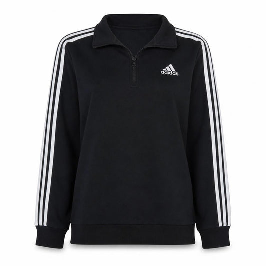 Adidas Women's Black 1/2 Zip Pullover Sweatshirt Size 12-14