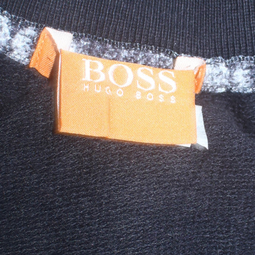 Hugo Boss Men's Black Full Zip Sweatshirt Size M Mock Neck