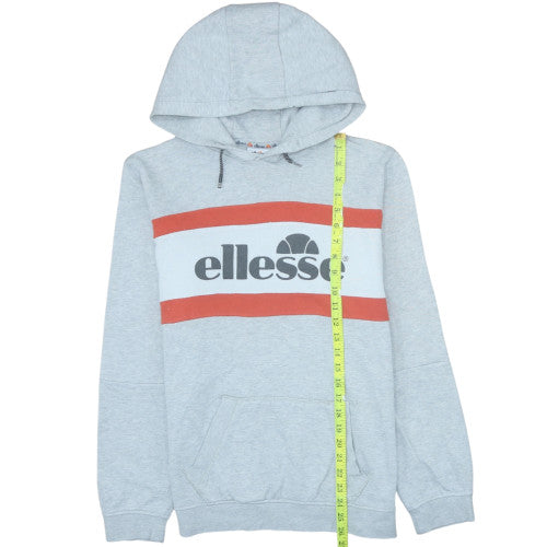 Ellesse Boys Grey Pullover Hoodie 16 Years Logo Fleece Sweatshirt