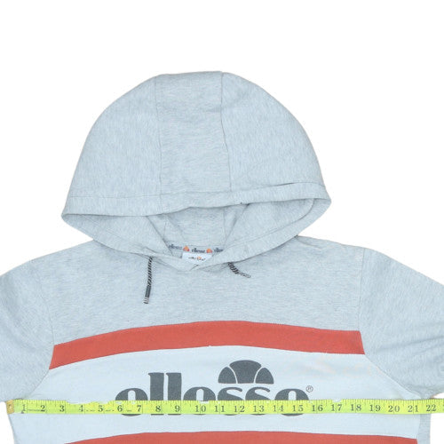 Ellesse Boys Grey Pullover Hoodie 16 Years Logo Fleece Sweatshirt