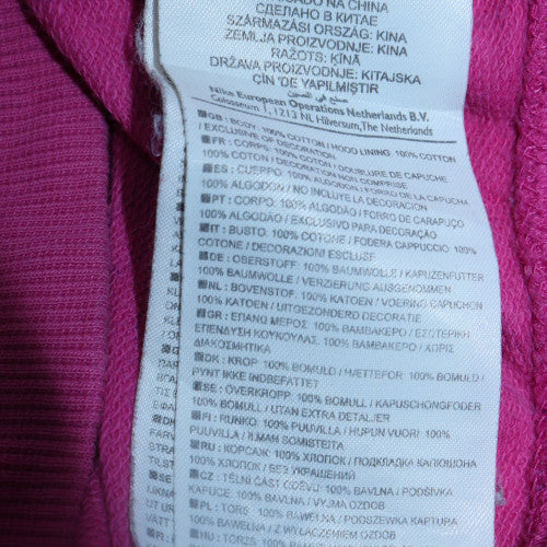 Nike Women Pink Full Zip Hoodie Size 16/18 Cotton Athletic Style