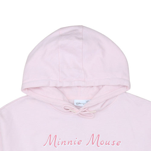 Disney Women Pink Minnie Mouse Pullover Hoodie XL Relaxed Fit