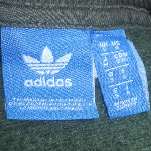 adidas Men's Green Pullover Sweatshirt M Crew Neck Logo Sports