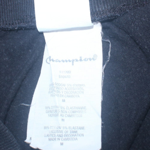 Champion Boys Black Jogger Sweatpants M Cotton Blend Fleece Activewear
