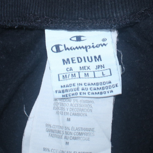 Champion Boys Black Jogger Sweatpants M Cotton Blend Fleece Activewear