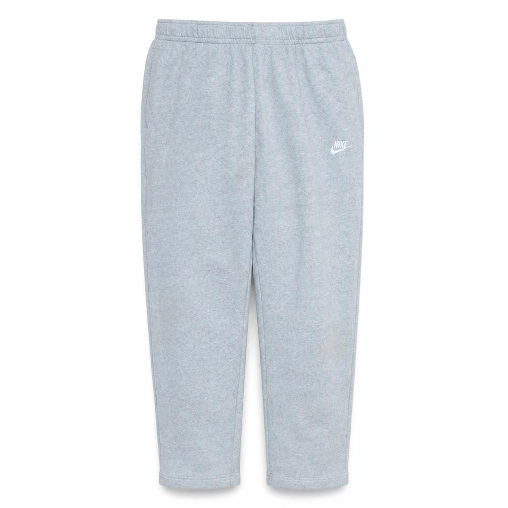 Nike Men's Grey Fleece Sweatpants L Regular Fit Elastic Waist
