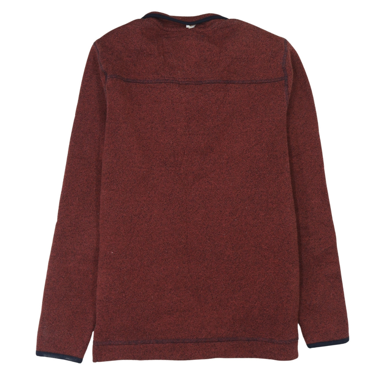 Weird Fish Men's Brown Quarter Zip Fleece Sweatshirt Small